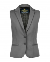 Серый жилет Gulliver, школьная форма для девочек  фото, kupilegko.ru